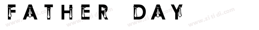 Father Day字体转换